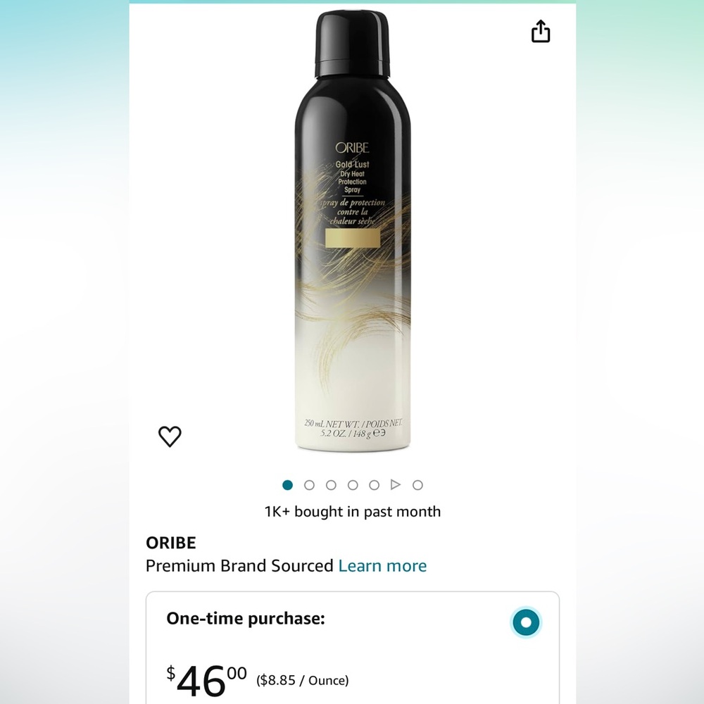 ORIBE Gold Lust Dry Heat Protection Spray